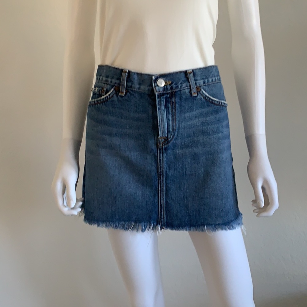 Lucky Brand Blue Jean Skirt